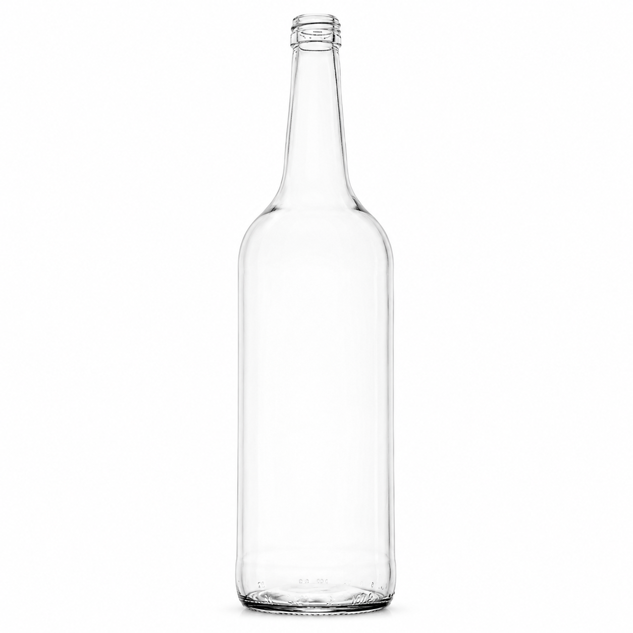 1 Liter Gradhalsflasche- Flasche zum selbst Abfüllen