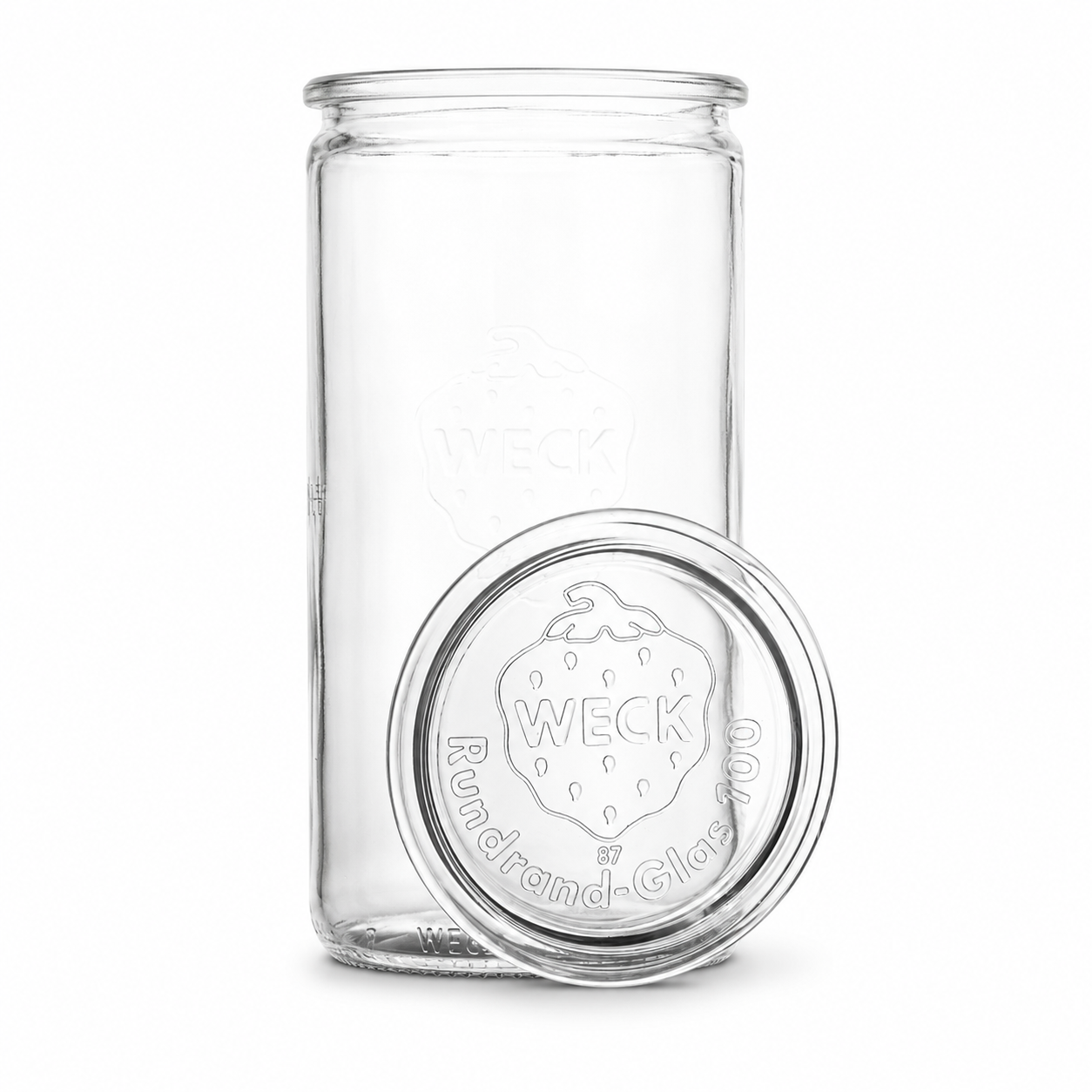 WECK-Zylinderglas 1590 ml RR 100 mit Glasdeckel im 6er Karton