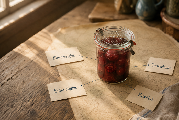 Einmachglas, Einweckglas oder Einkochglas?