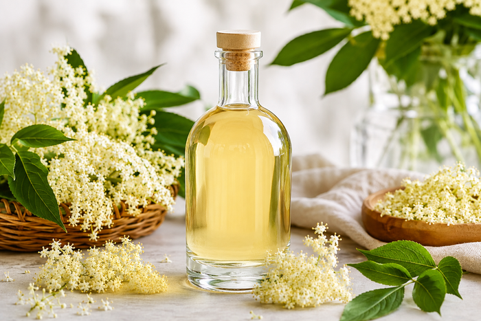 Holunderblüten-Likör selbst gemacht - einfaches Rezept