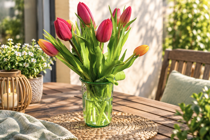Tulpen in einem praktischem WECK-Glas als Blumenvase, Dekoration und mehr als nur Einkochen