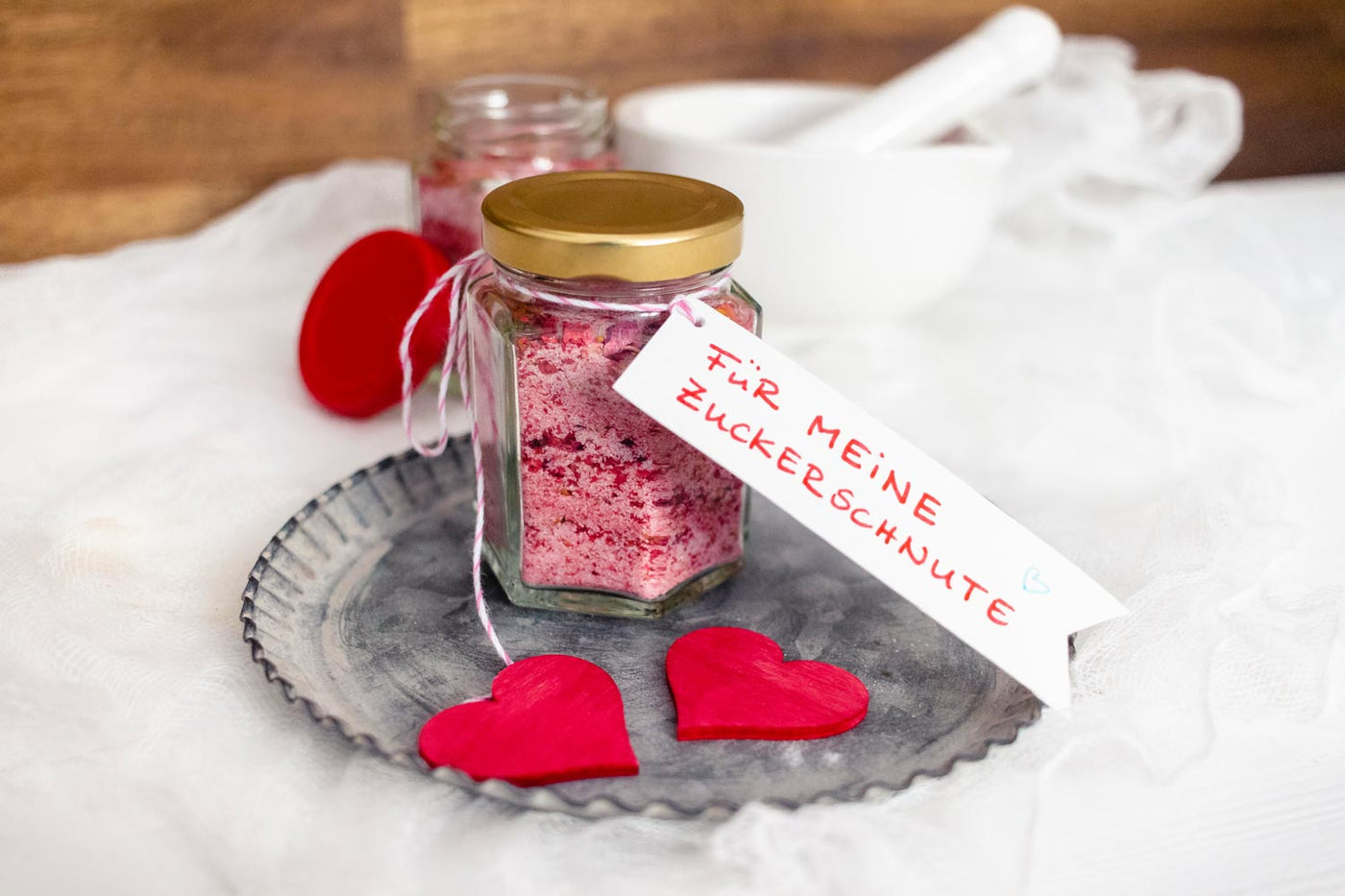 DIY: Himbeer-Blüten-Zucker / Geschenke aus der Küche