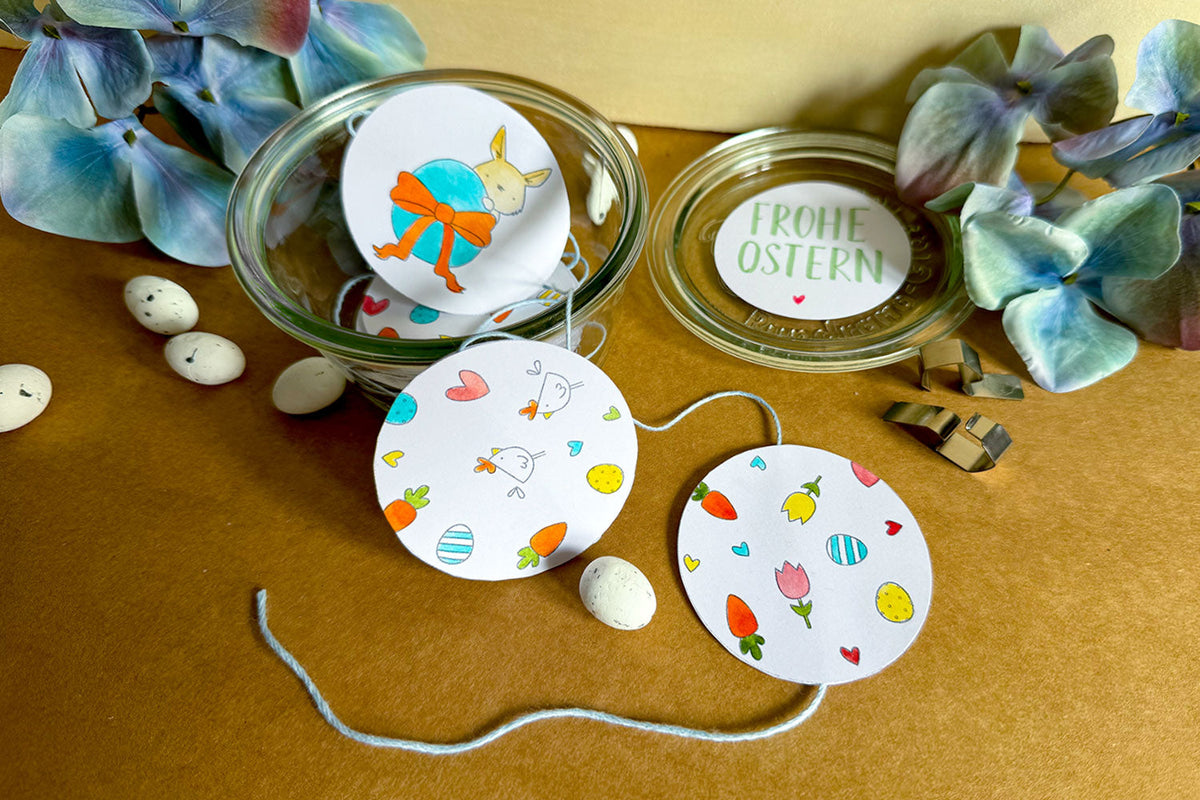 DIY: Niedliche Ostergirlande zum Ausdrucken