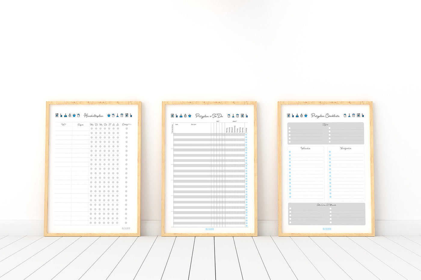 Freebie: Haushaltsplan / Putzplan zum Herunterladen