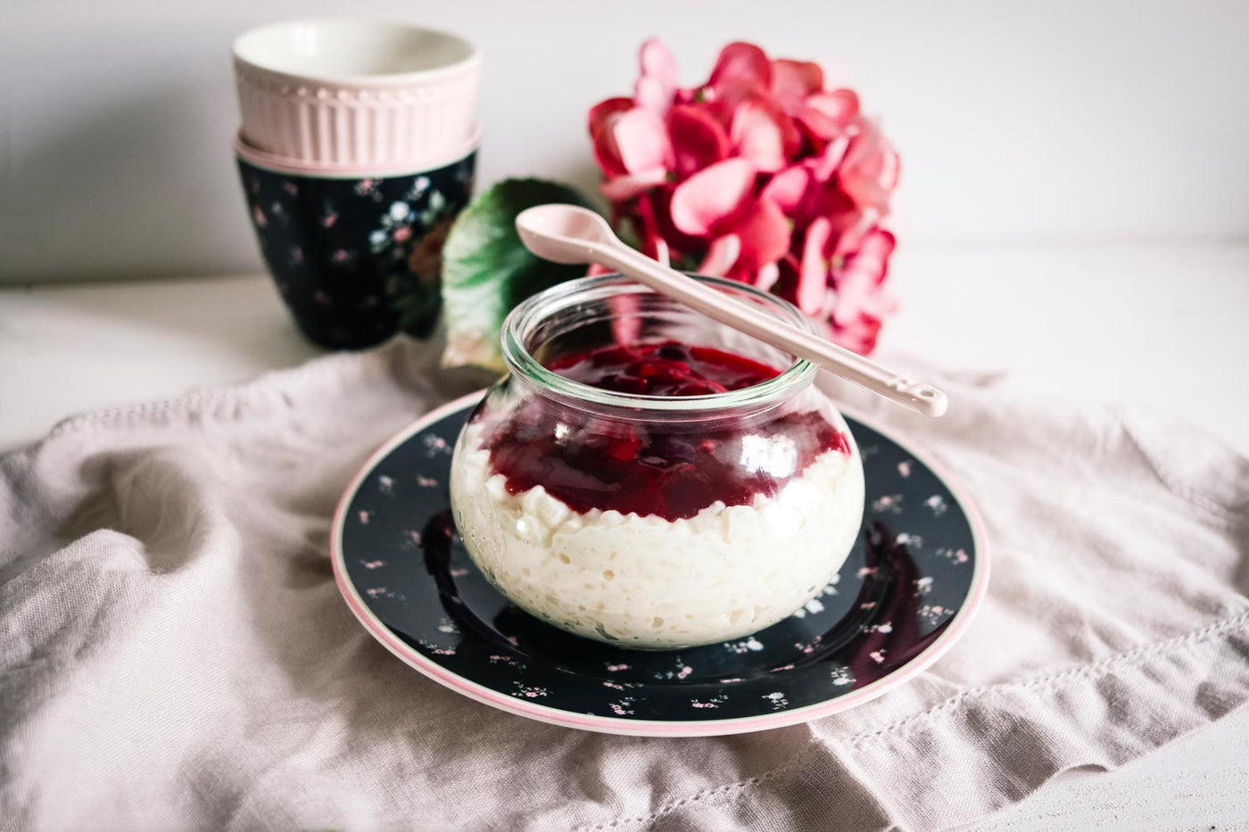 Soulfood: Milchreis mit Kirschgrütze