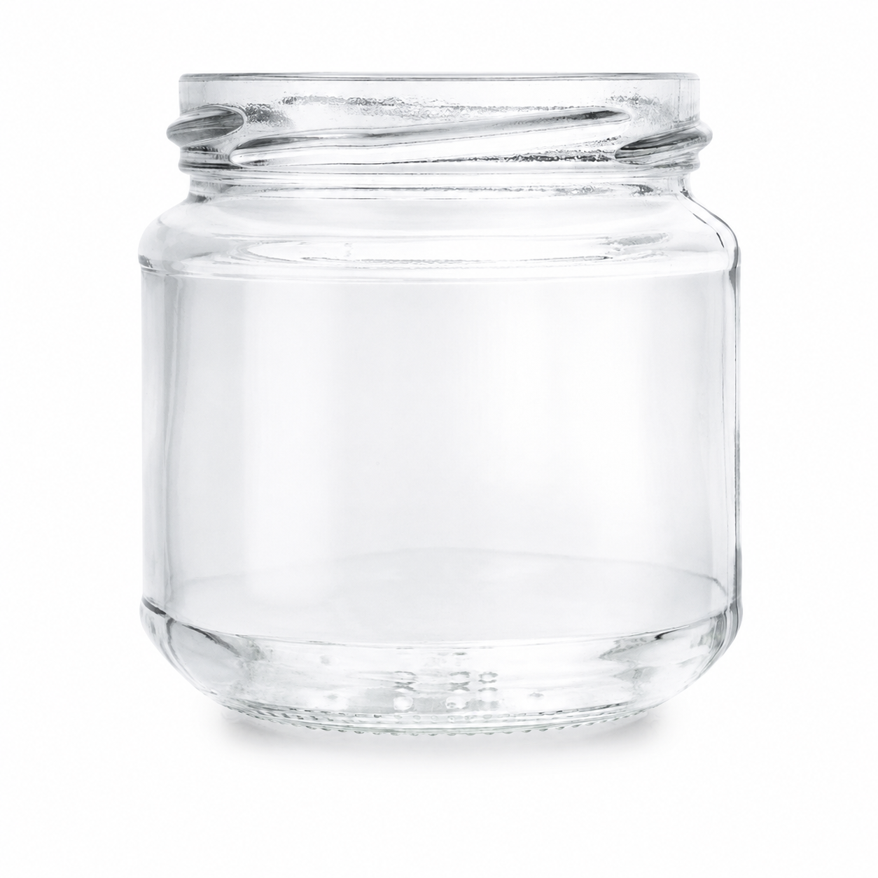Puschkin-Glas aus Klarglas mit 212 ml Volumen und TO-66-NC-Mündung, als Kartonware für den Online-Shop dargestellt.