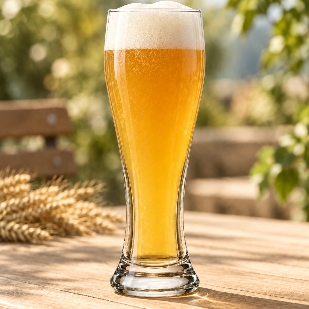 Lifestyle-Aufnahme: Weizenbierglas Pasabahce 300 ml - 6er-Set geeicht