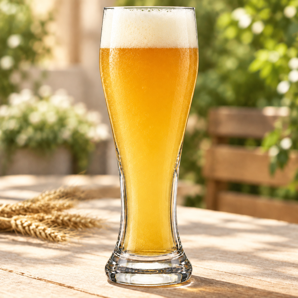 Lifestyle-Aufnahme: Weizenbierglas Pasabahce 500 ml - 6er-Set geeicht