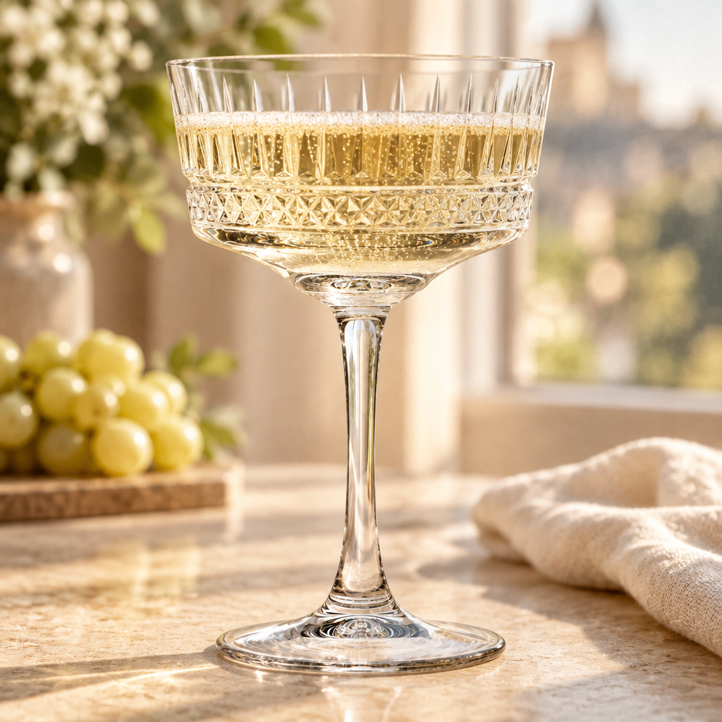 Lifestyle-Aufnahme: Champagnerglas Pasabahce Elysia 260 ml - 6er-Set