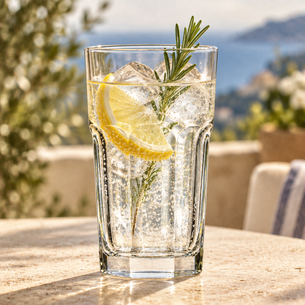 Lifestyle-Aufnahme: Longdrinkglas Pasabahce Casablanca 300 ml - 12er-Set geeicht