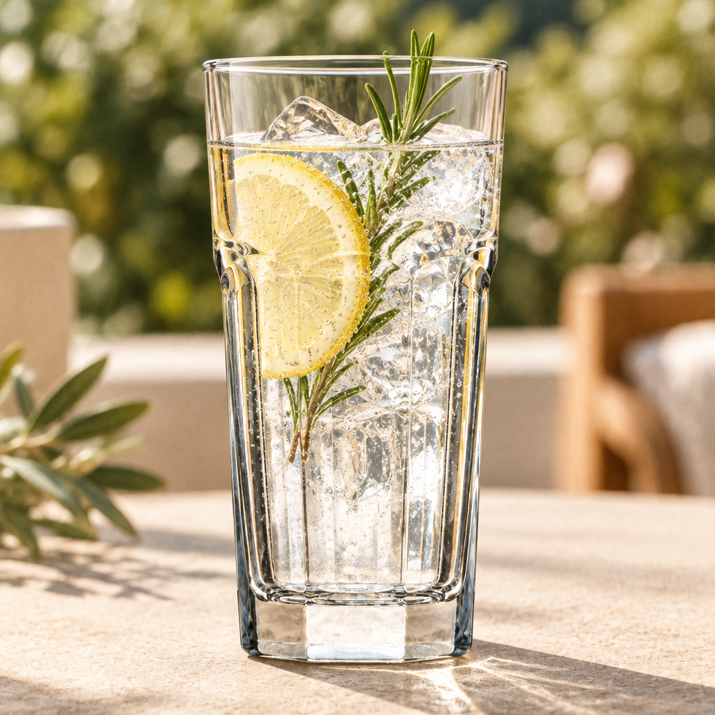 Lifestyle-Aufnahme: Longdrinkglas Pasabahce Casablanca 200 ml - 12er-Set geeicht