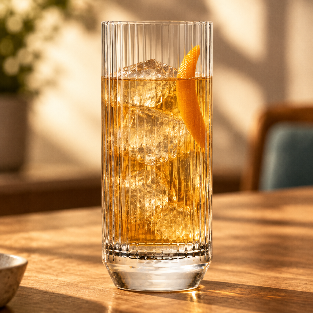 Lifestyle-Aufnahme: Longdrinkglas Nude Big Top Highball 430 ml - 6er-Set