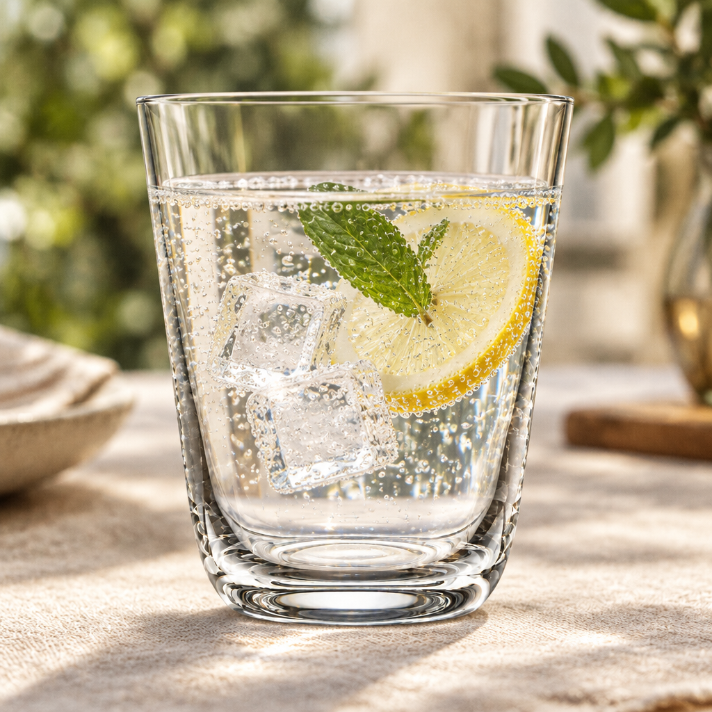 Lifestyle-Aufnahme: Wasserglas Nude Savage 260 ml - 6er-Set