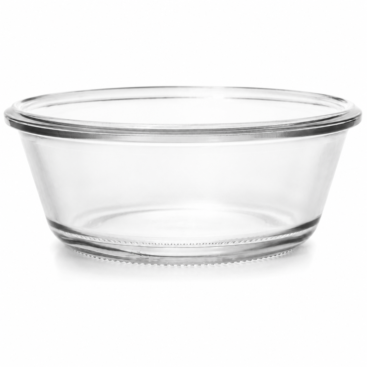 WECK-Gourmetglas 300 ml RR120 aus klarem Glas, freigestellt auf weißem Hintergrund