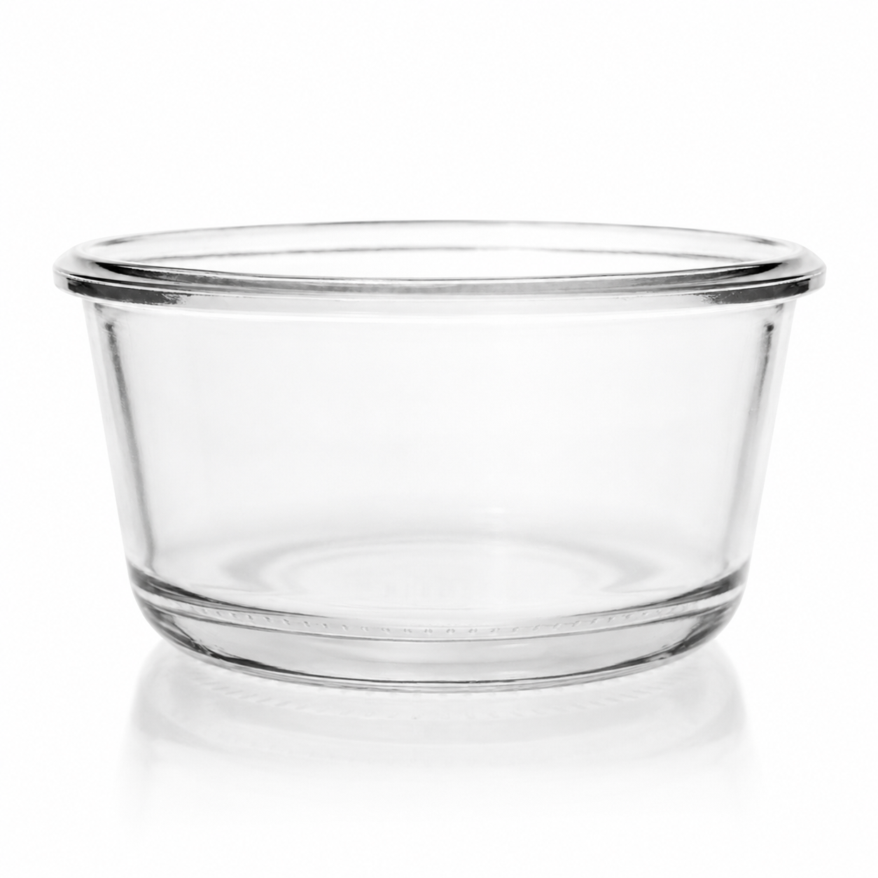 WECK-Gourmetglas 450 ml RR120 aus Klarglas in frontaler Ansicht, mit breiter Form, Rundrandmündung und klarer Produktdarstellung auf weißem Hintergrund.