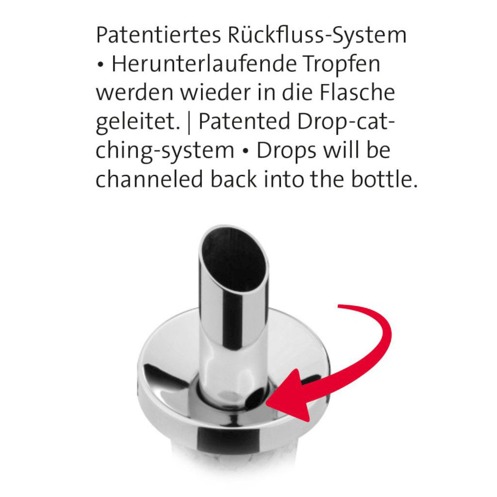 Ausgießer "Inox Öl Spezial" - Naturkork mit Metallklappe – Ansicht 6