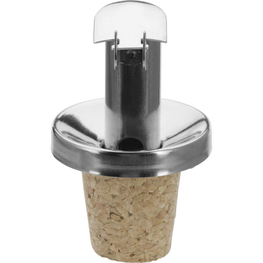 Ausgießer "Inox Öl Spezial" - Naturkork mit Metallklappe – Ansicht 7