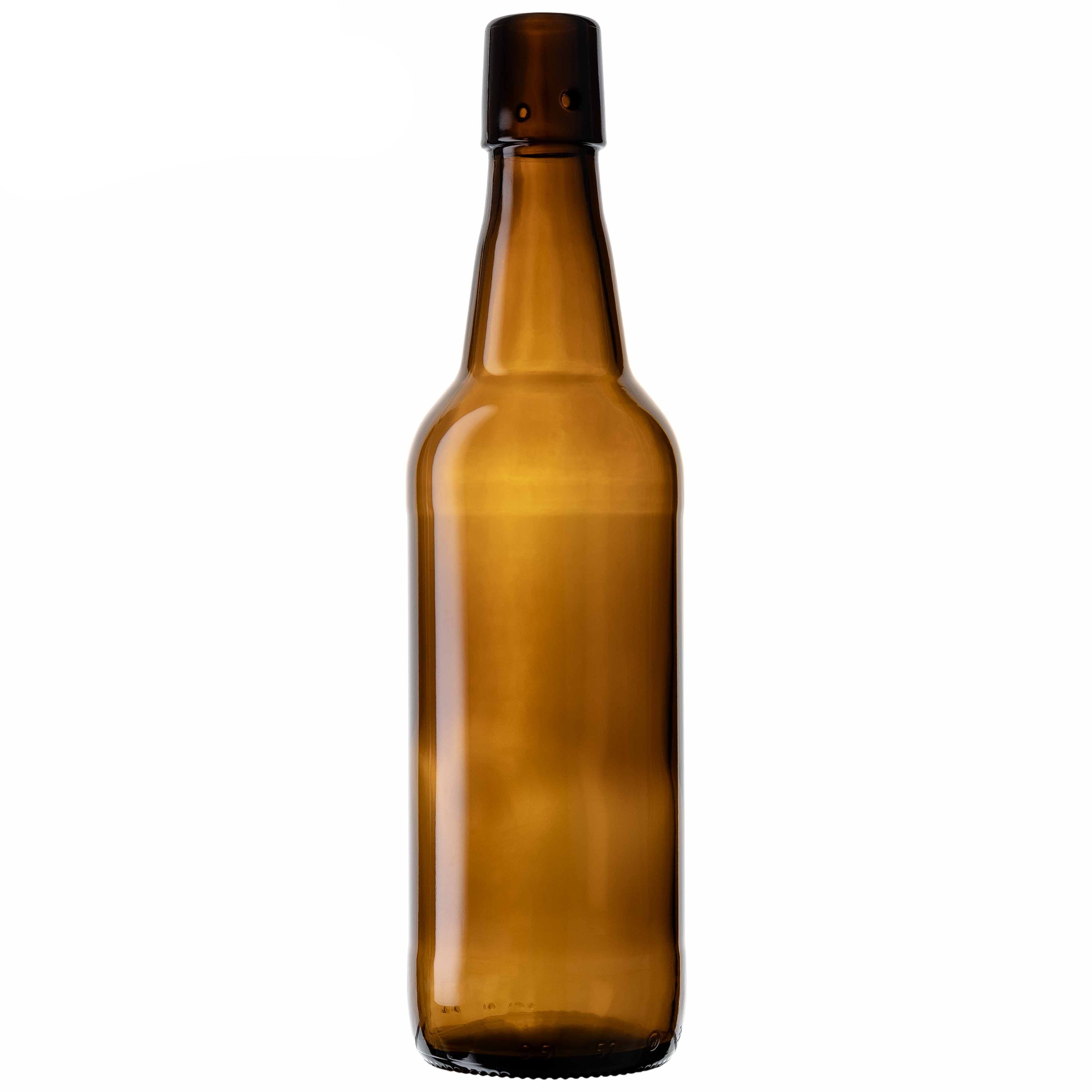 Bierflasche braun 0,5 l Lochmündung für Bügelverschluss