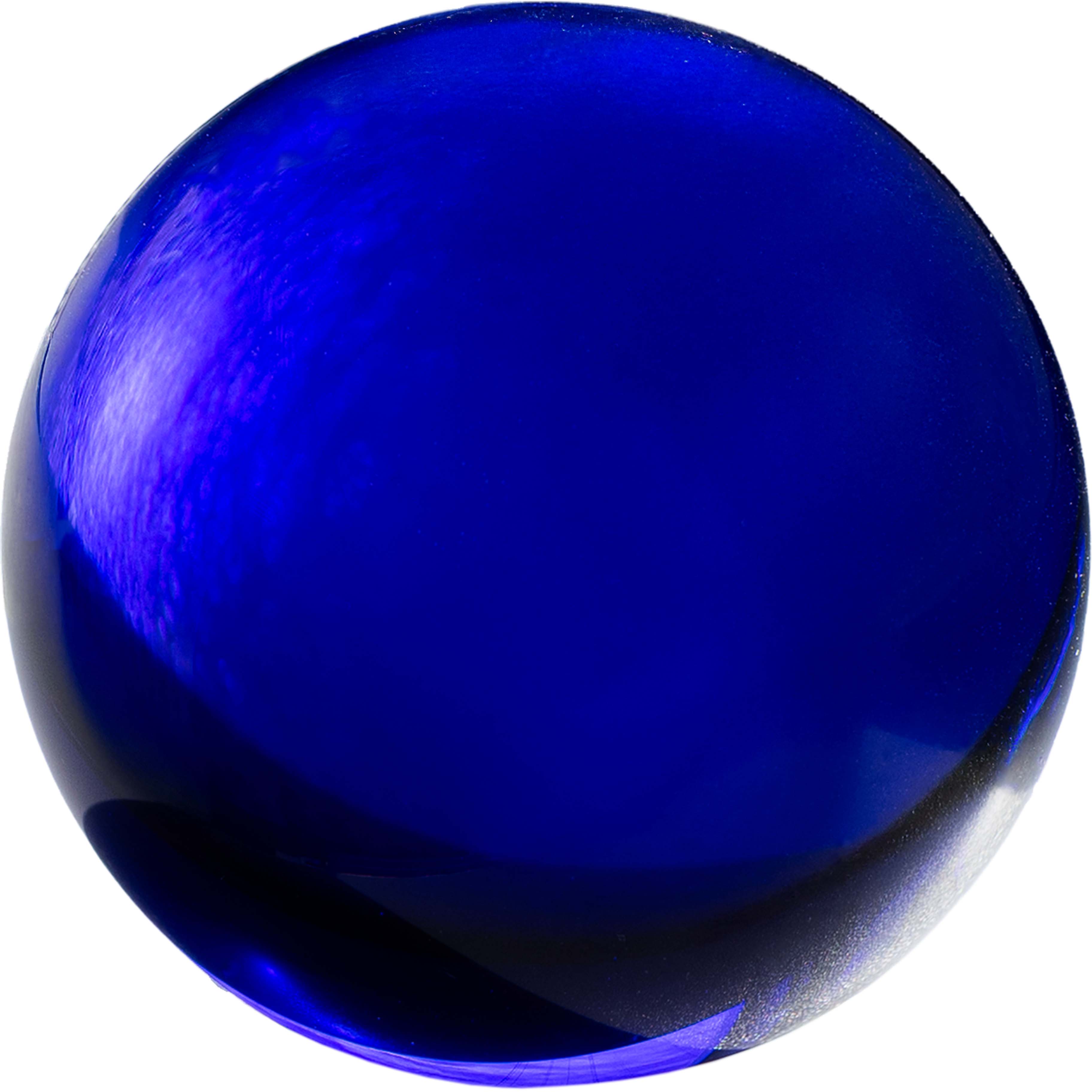 Blaue Glaskugel ohne Einschlüsse Ø 120 mm