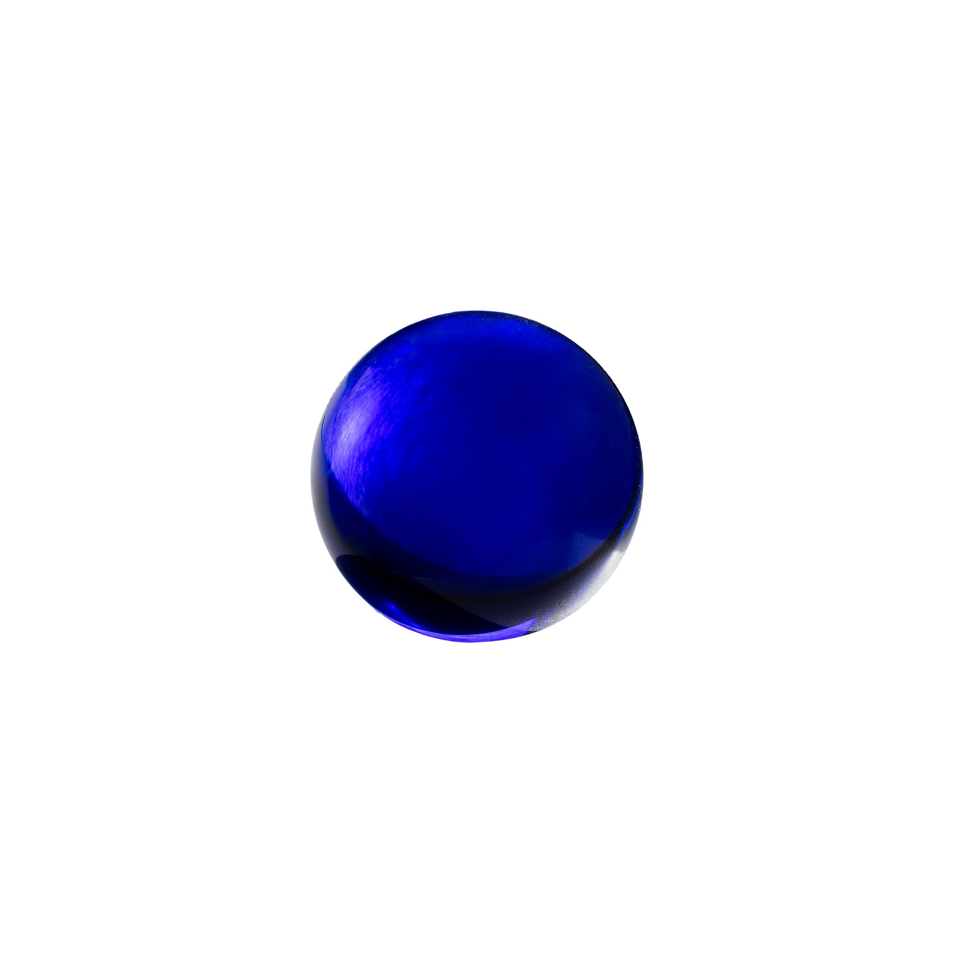 Blaue Glaskugel ohne Einschlüsse Ø 35 mm