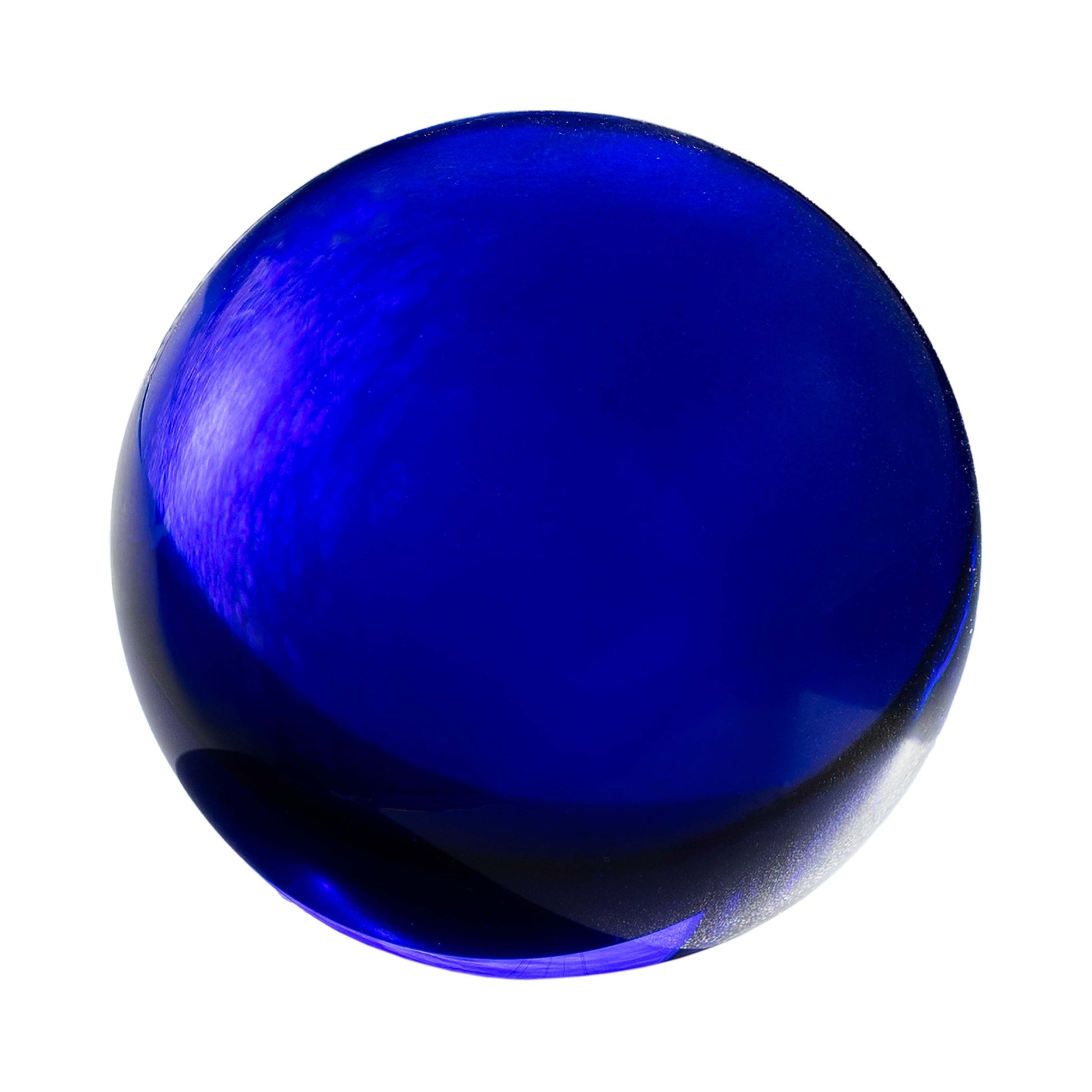 Blaue Glaskugel ohne Einschlüsse Ø 80 mm
