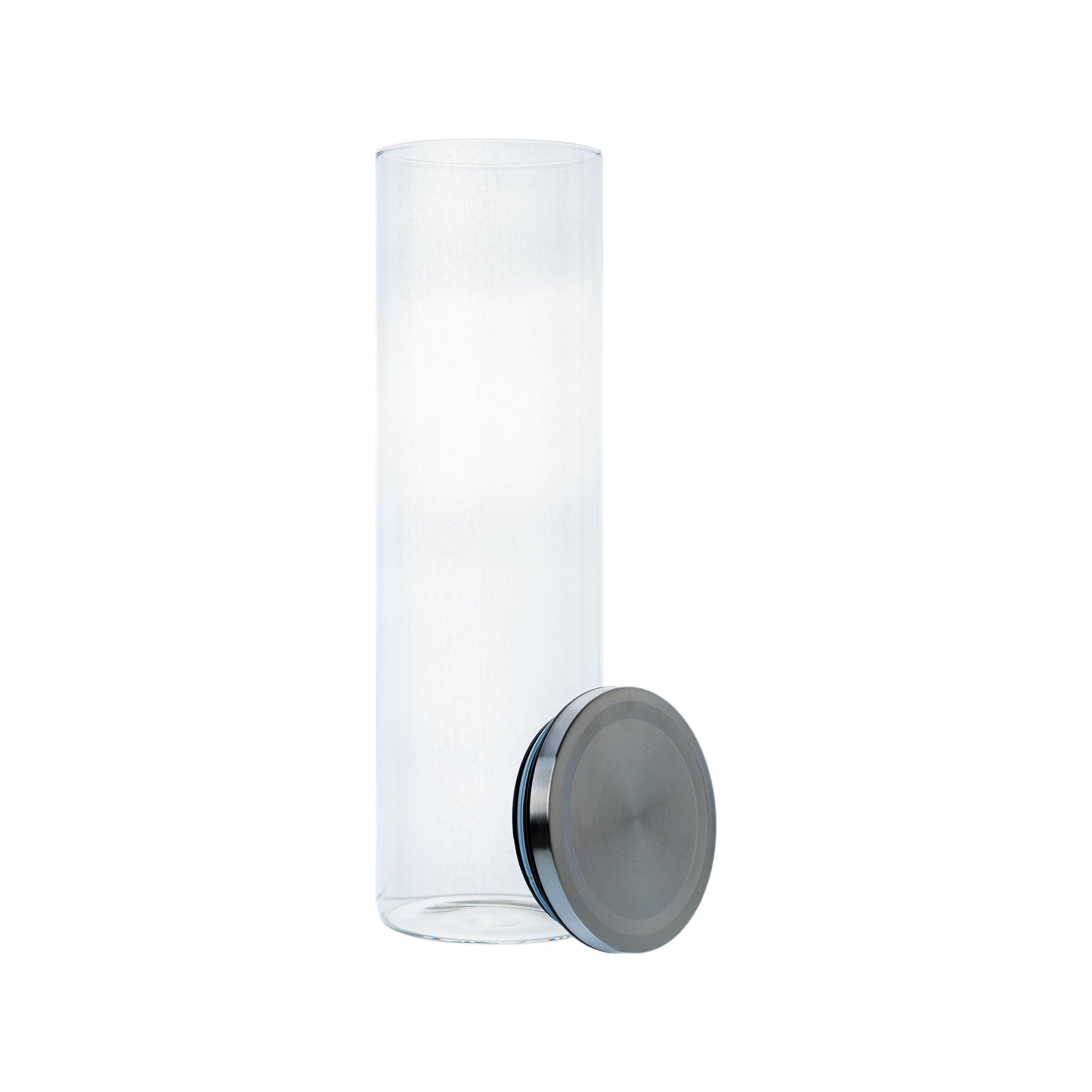 Borosilikatglas - Vorratsglas 2000 ml mit Edelstahldeckel – Ansicht 2