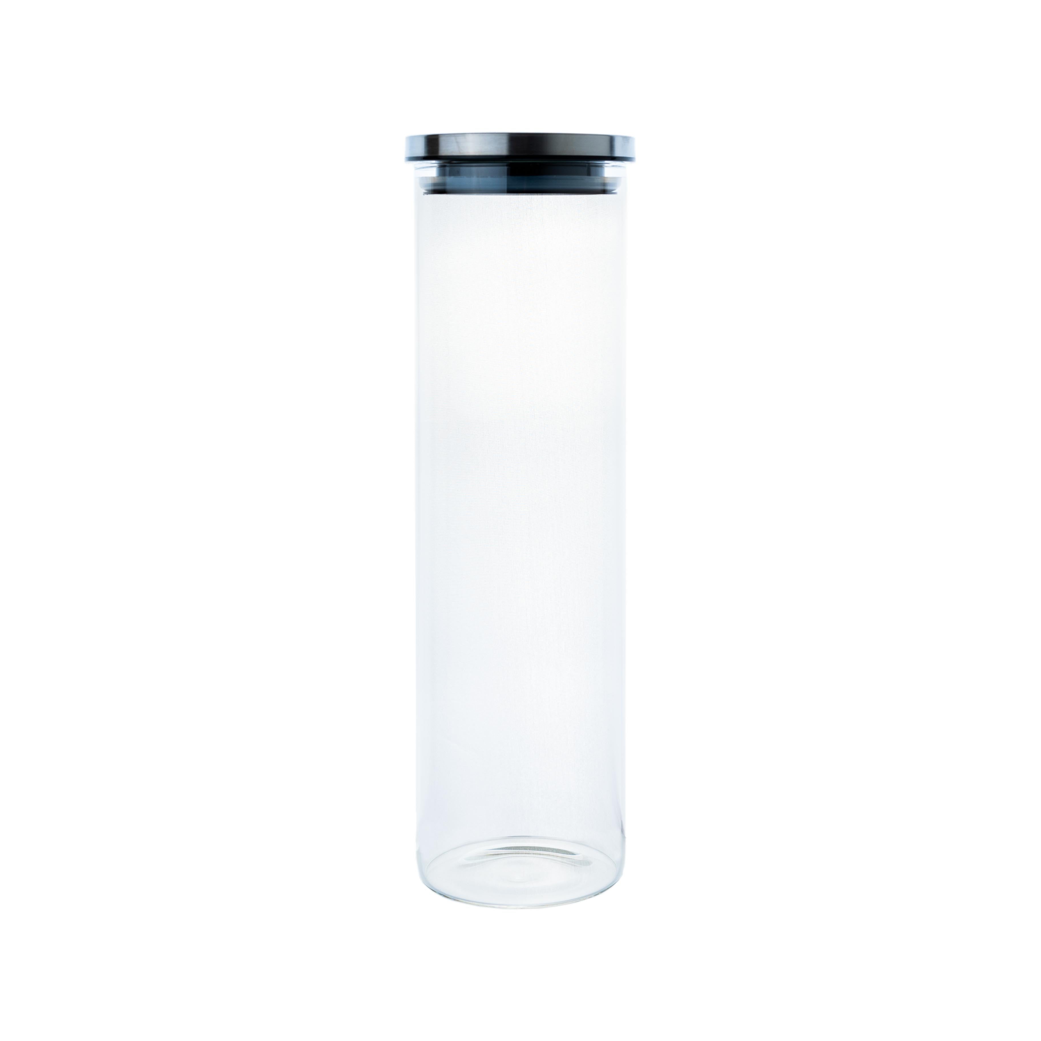 Borosilikatglas - Vorratsglas 2000 ml mit Edelstahldeckel