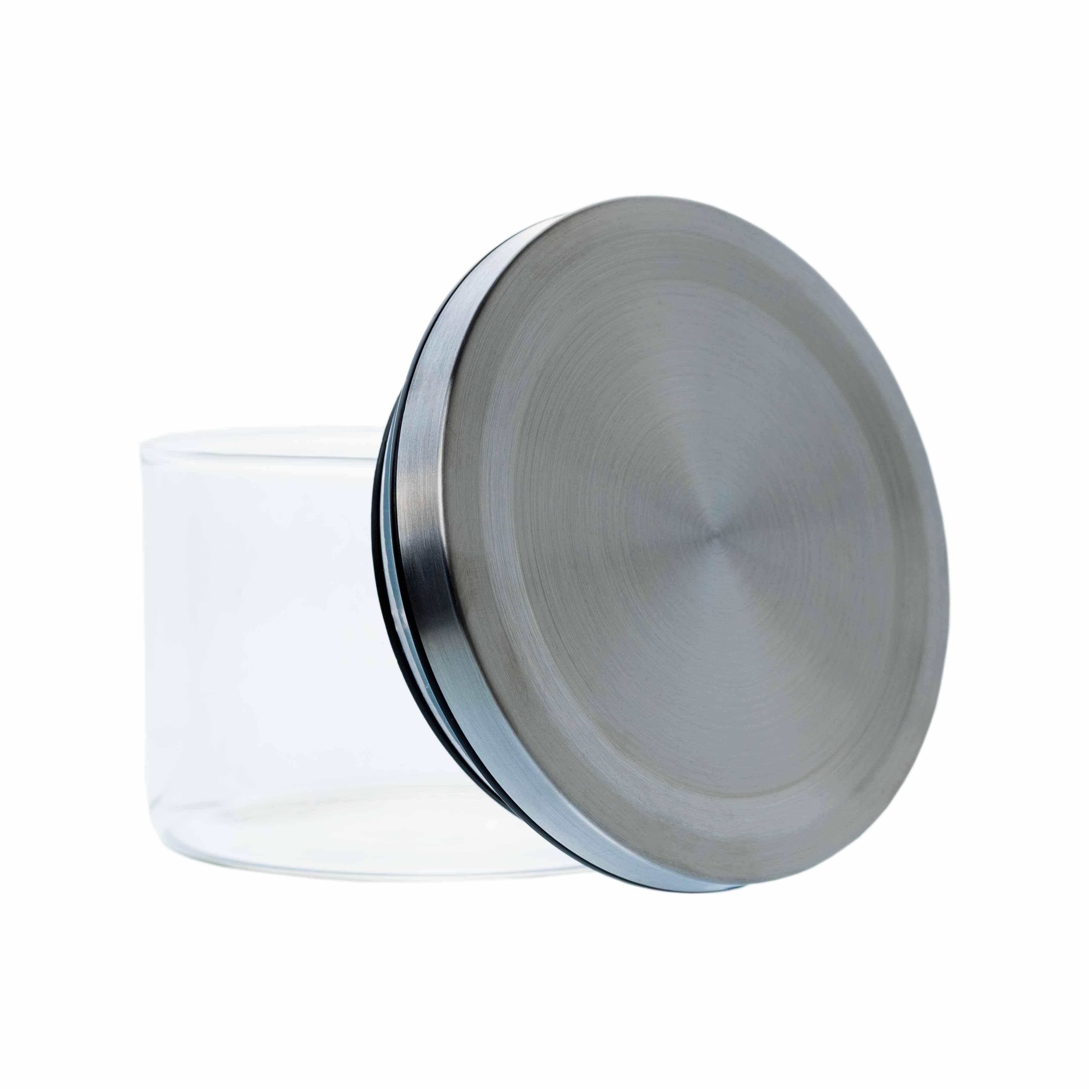 Borosilikatglas - Vorratsglas 250 ml mit Edelstahldeckel – Ansicht 2