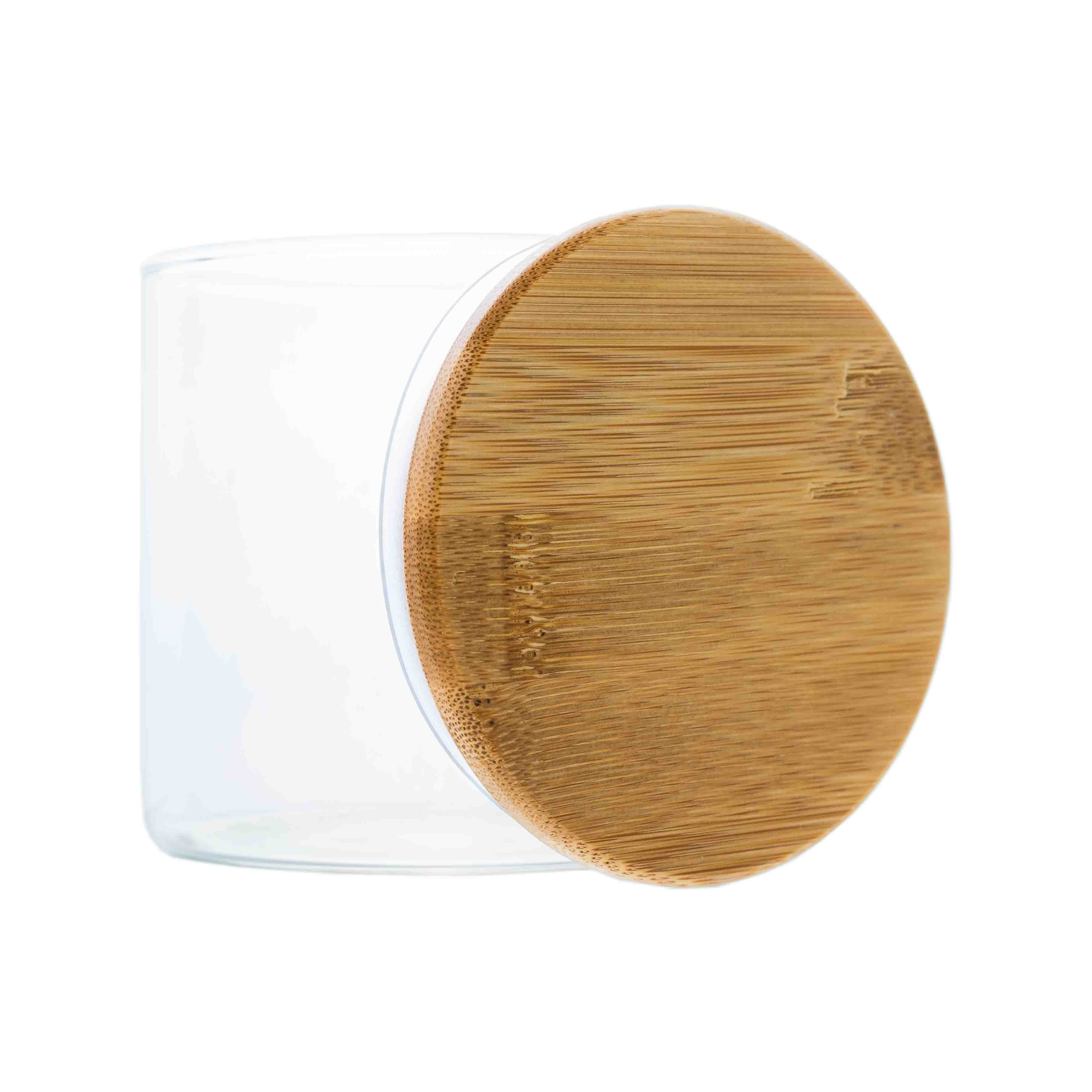 Borosilikatglas - Vorratsglas 500 ml mit Bambusdeckel – Ansicht 2
