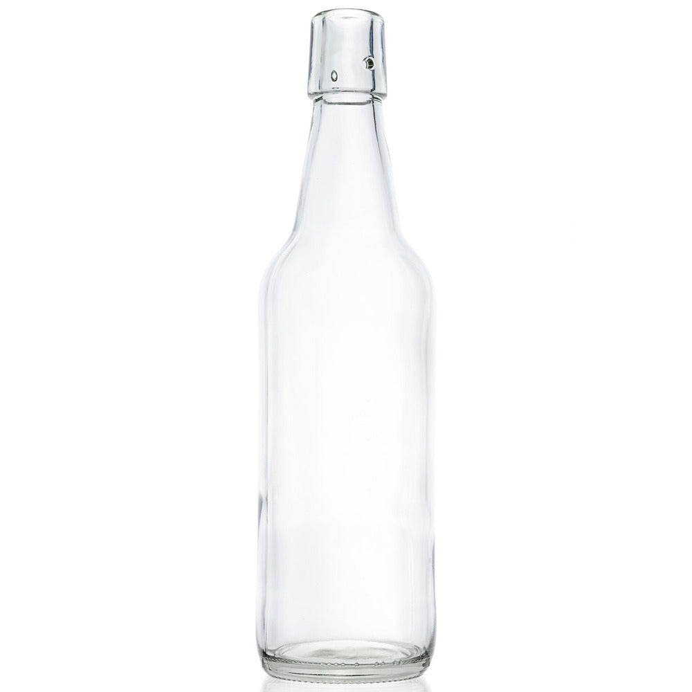Bügelverschlussflasche 0,5 l weiß LM