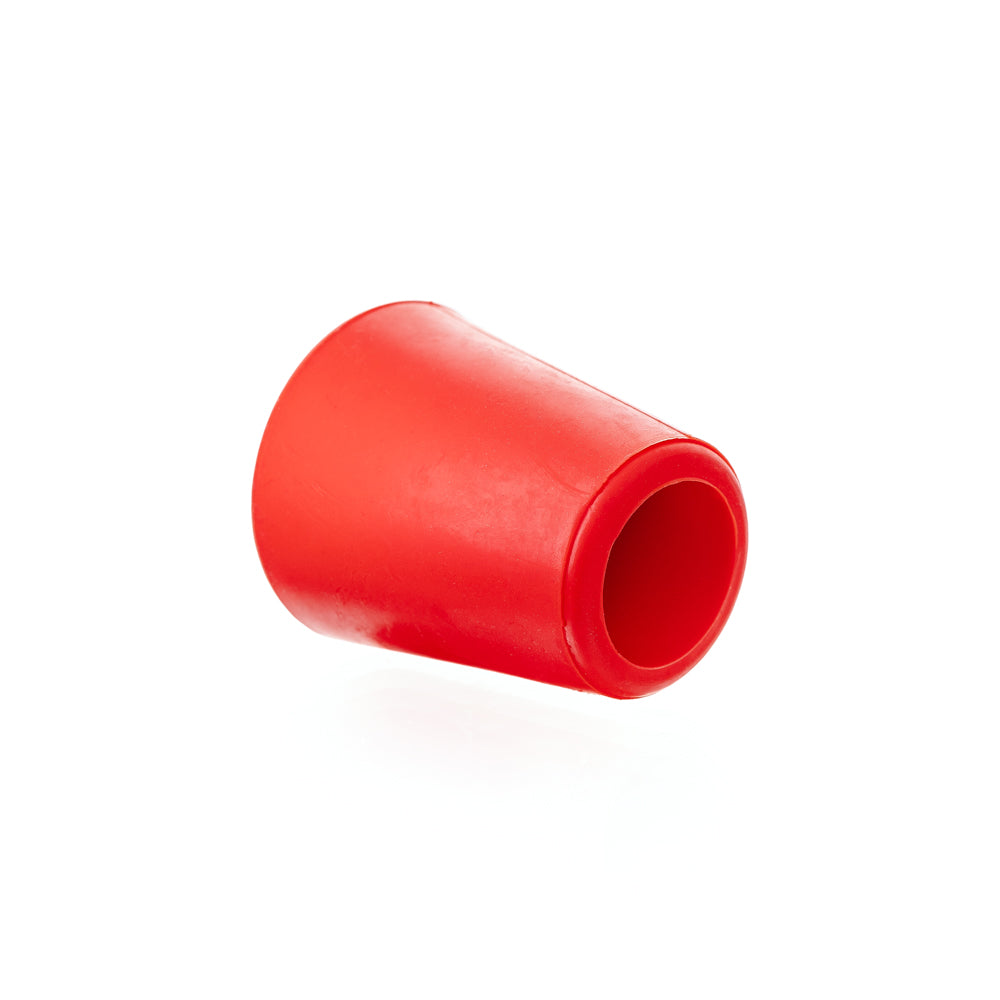Duplex-Stopfen rot 33 x 25 x 40 mm mit Bohrung – Ansicht 2
