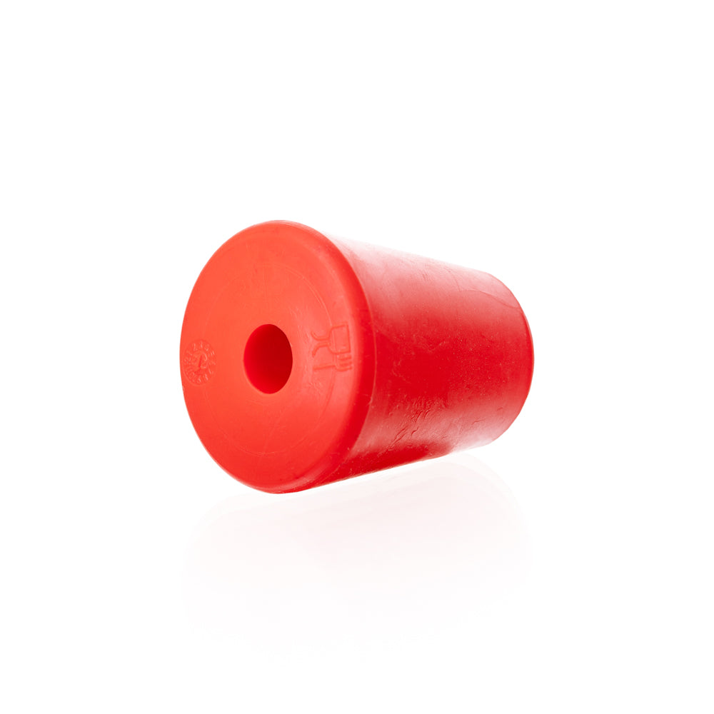 Duplex-Stopfen rot 33 x 25 x 40 mm mit Bohrung
