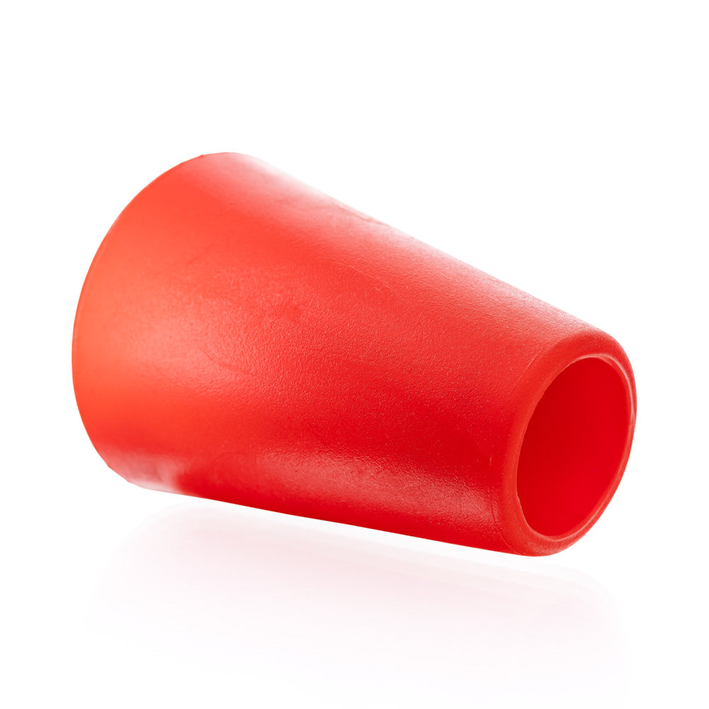 Duplex-Stopfen rot 60 x 35 x 80 mm mit Bohrung – Ansicht 2