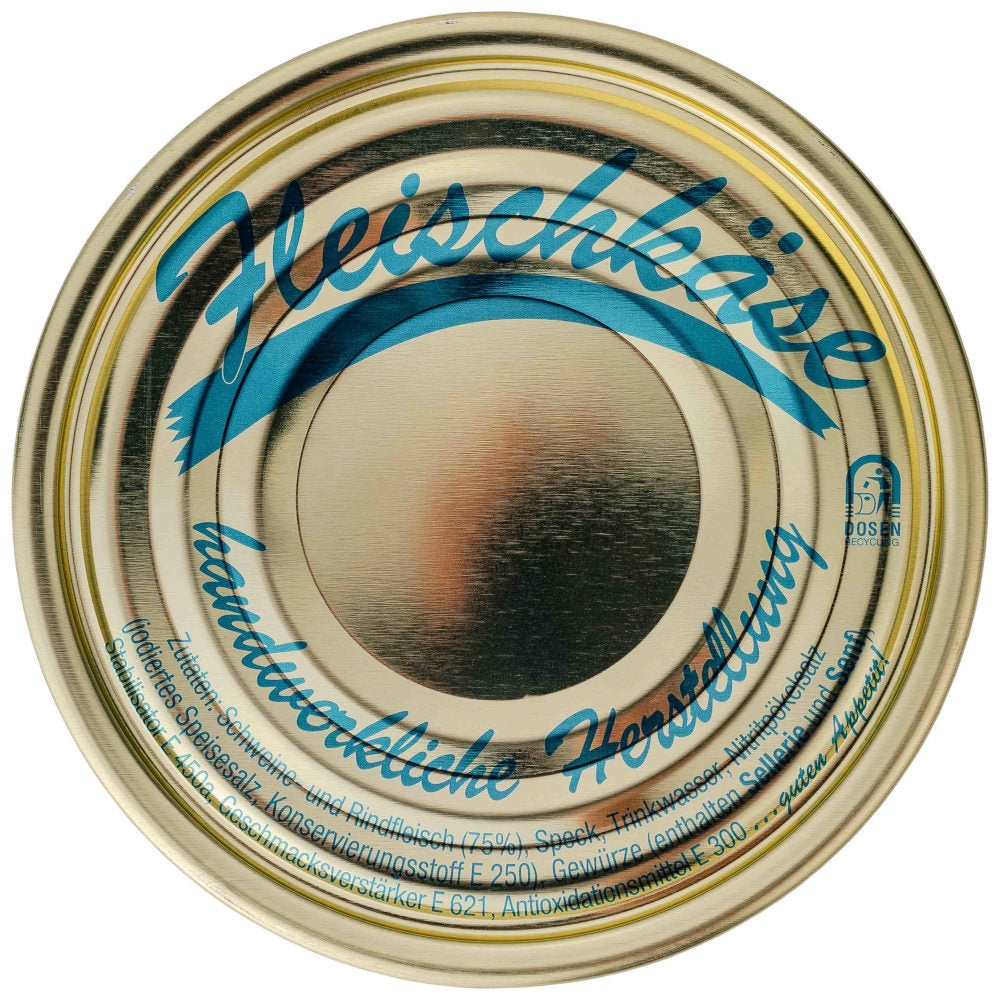 Falzdeckel 99 mit Zutaten - Fleischkäse