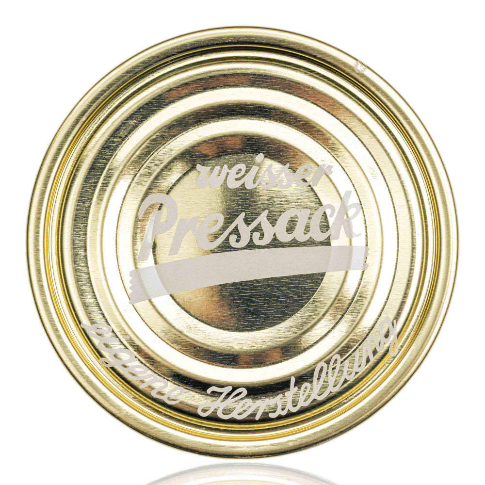 Falzdeckel 99 mm - Weißer Presssack