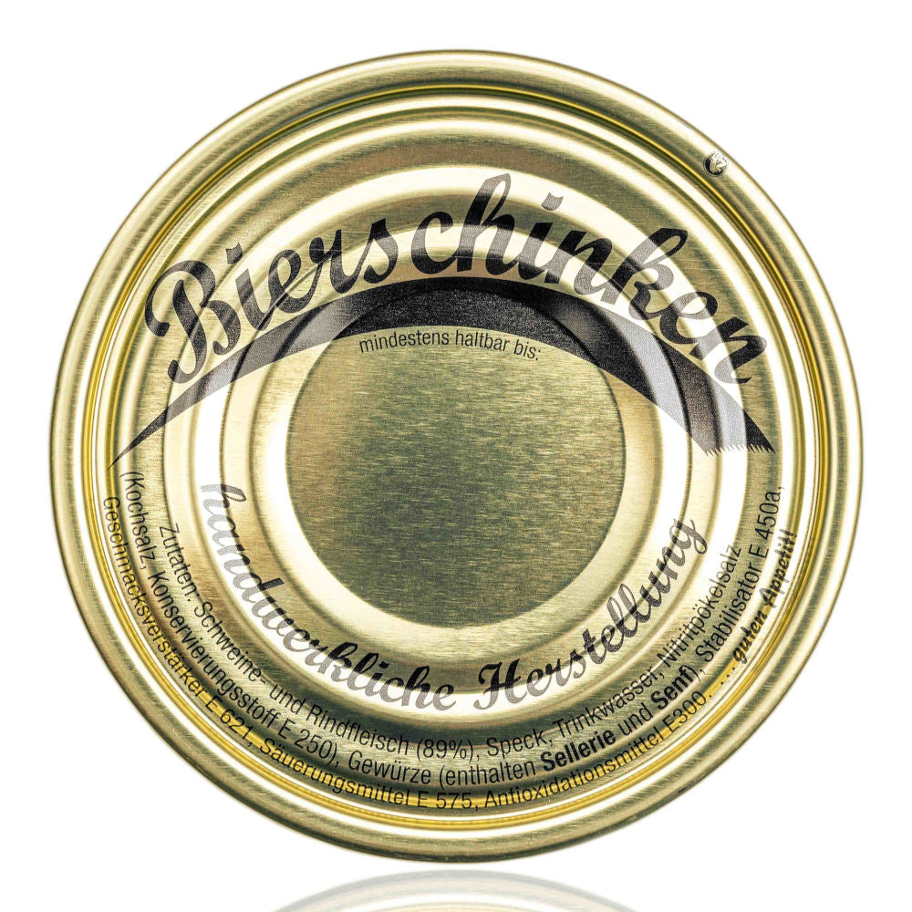 Falzdeckel 99 mm - Bierschinken - mit Zutaten