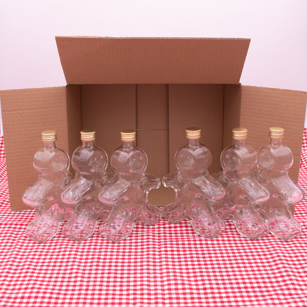 Flasche Gingerbread 250 ml im 6er Set mit Schraubverschlüssen – Ansicht 3