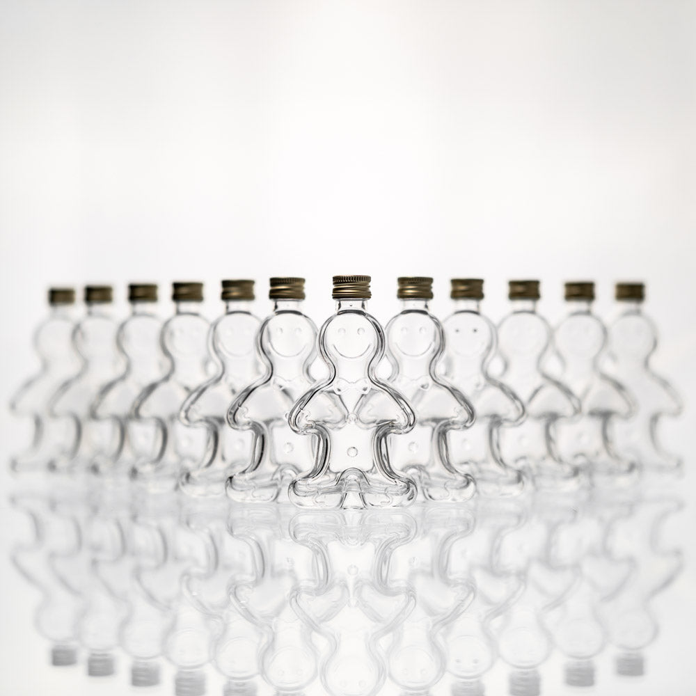 Flasche Gingerbread 50 ml im 12er Set mit Schraubverschlüssen