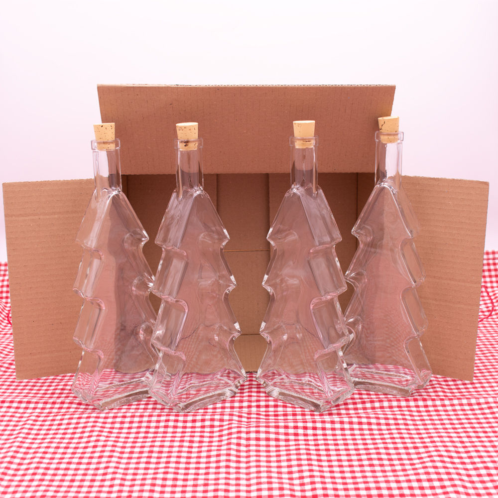 Flasche Tannenbaum 500 ml im 4er Weihnachtsset mit Korken – Ansicht 5