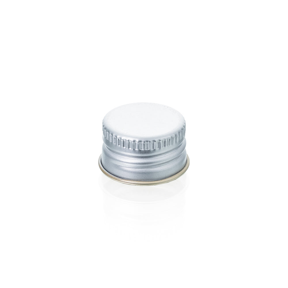 Handverschraubungen 18 mm Silber mit Rollrand