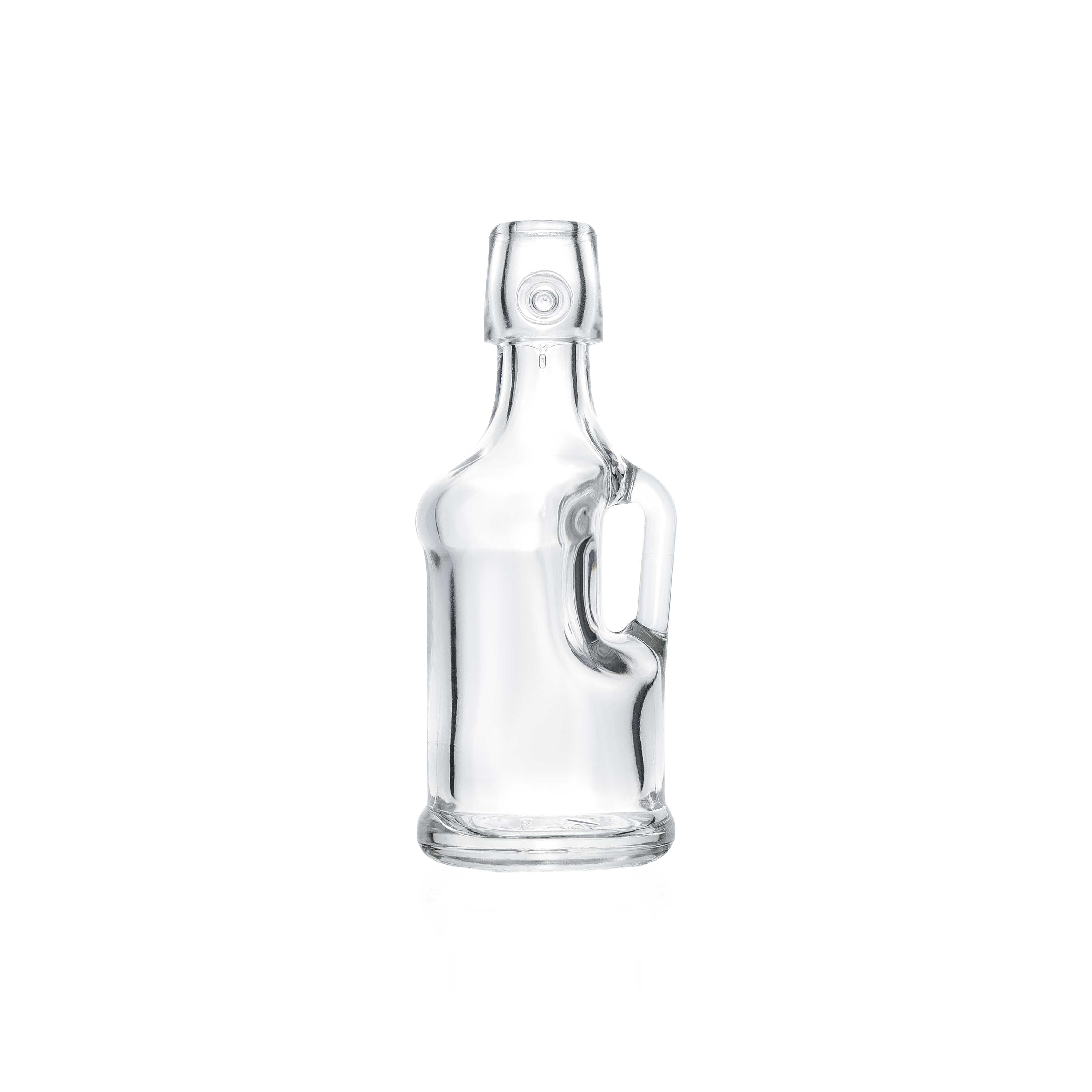 Henkelflasche 40 ml weiß Bügelverschluss-Mündung