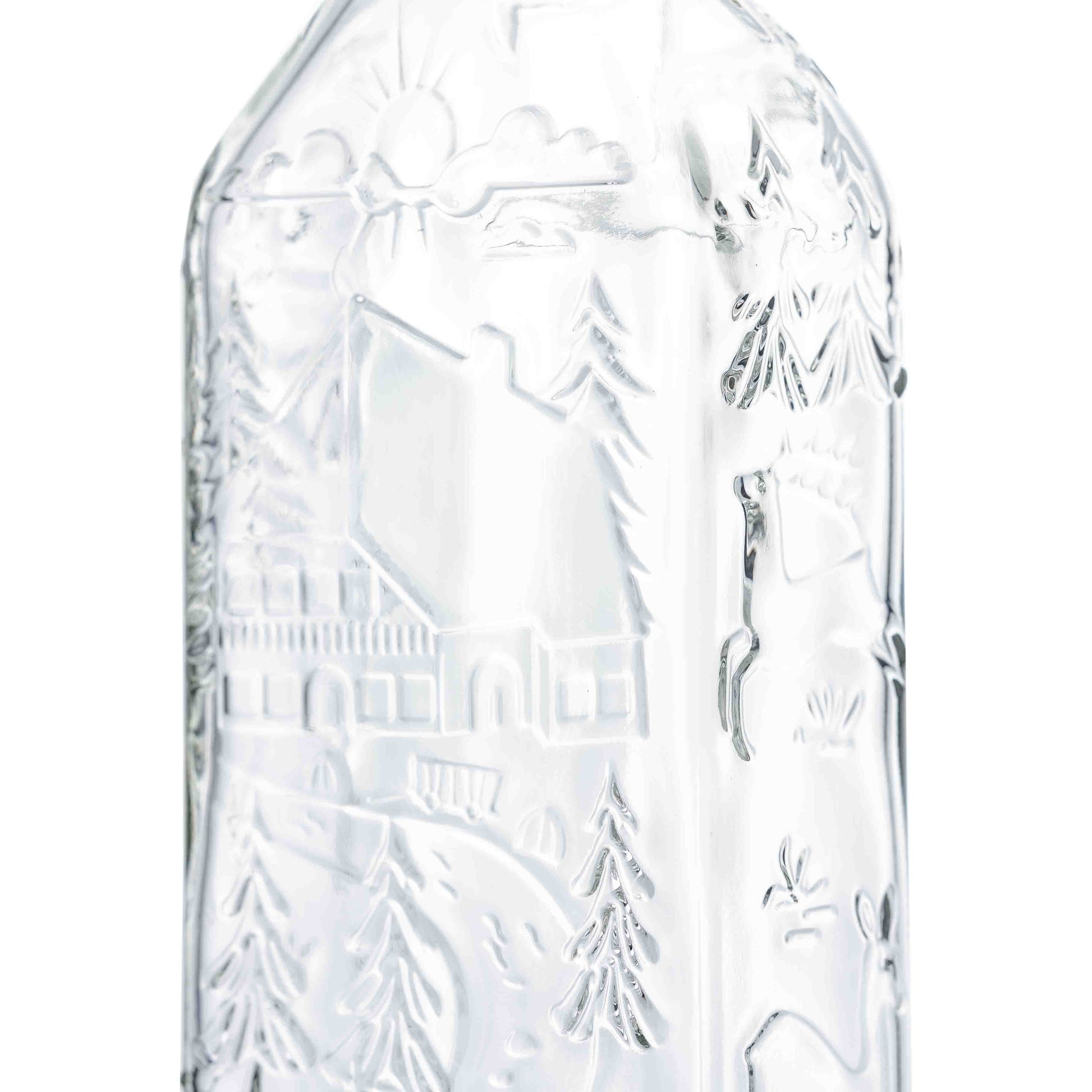Kirschwasserflasche 0,7 l 31,5 d Schwarzwald-Motiv – Ansicht 2