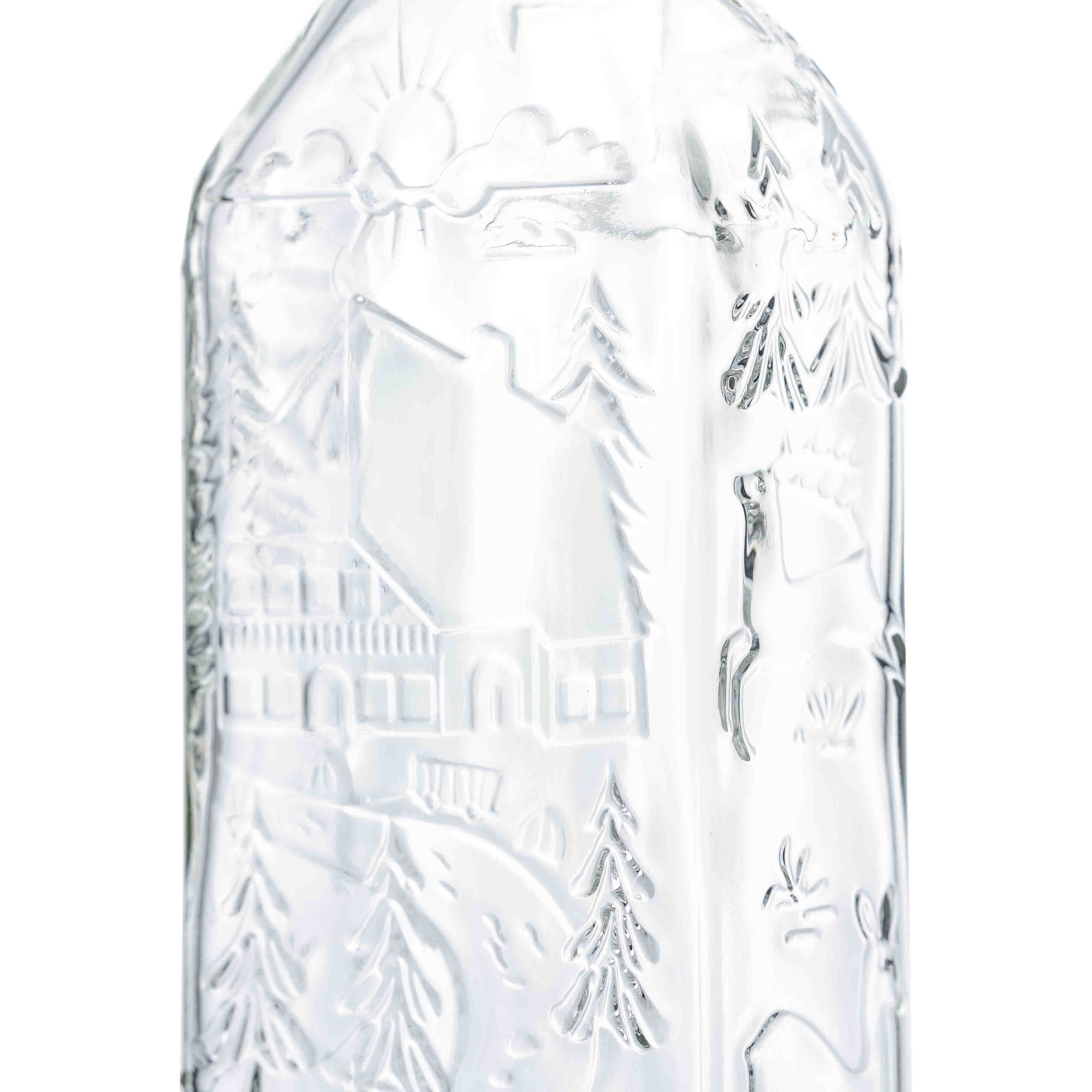 Kirschwasserflasche 0,7 l 31,5 d Schwarzwald-Motiv – Ansicht 2