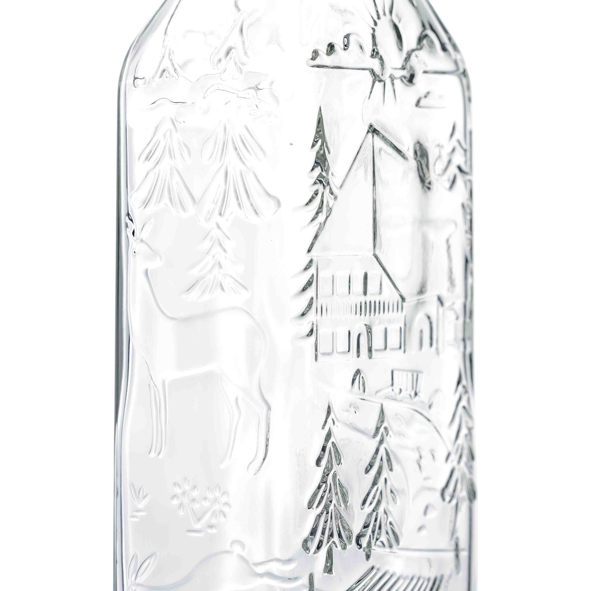 Kirschwasserflasche 0,7 l 31,5 d Schwarzwald-Motiv – Ansicht 3