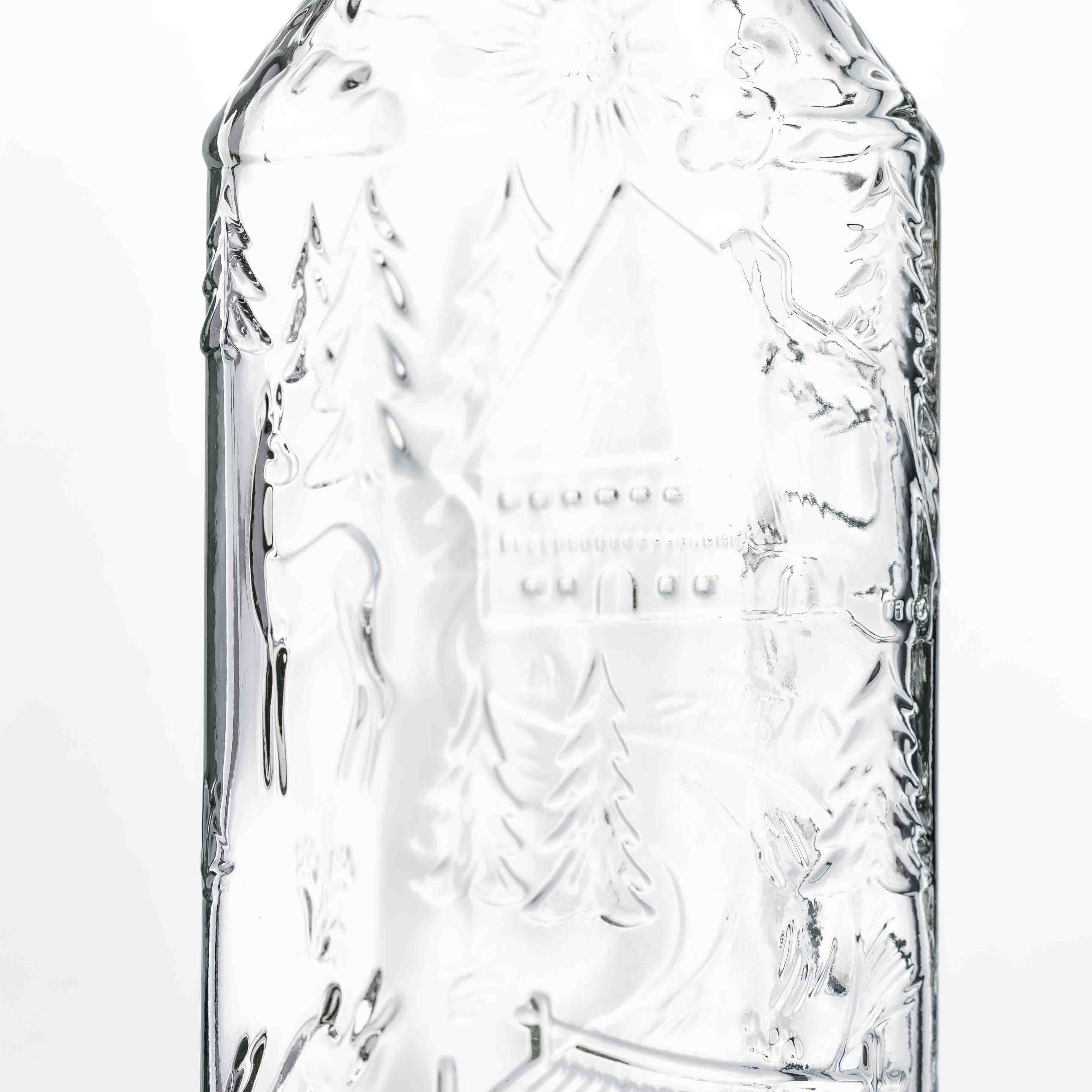 Kirschwasserflasche 500 ml 31,5 mm Deep Schwarzwald-Motiv – Ansicht 3