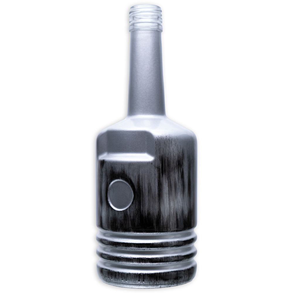 Kolbenflasche 700 ml Grau Matt (Used Look) PP 31,5 mm