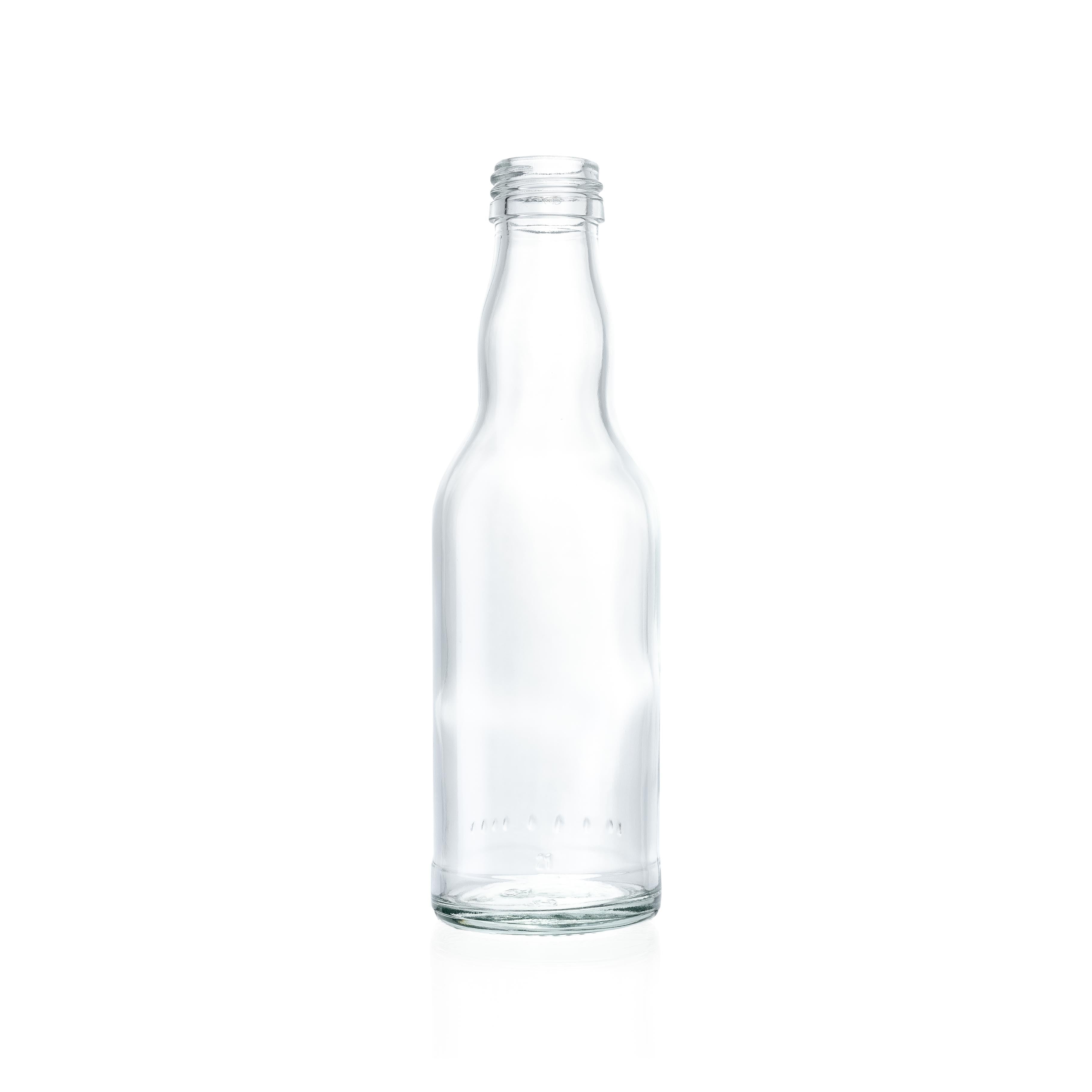 Kropfhalsflasche 0,2 l weiß 28 MCA