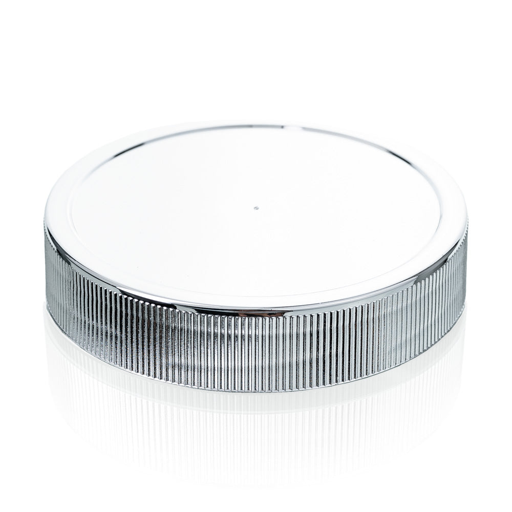 Kunststoffdeckel 82 mm silberbedampft