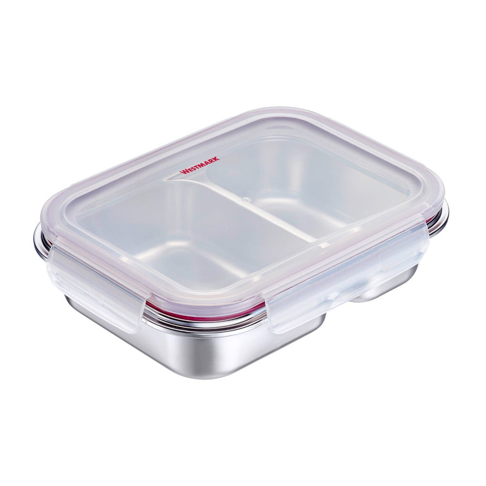 Lunch Box - Frischhaltedose Edelstahl geteilt 450 und 280 ml