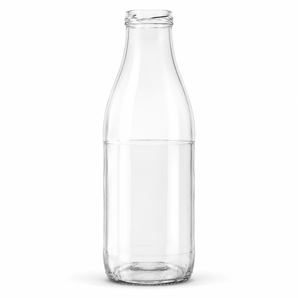 Milchflasche 1 Liter Weiß TO 48 - S